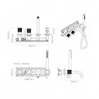 Oltens Hamnes bateria wannowa podtynkowa 4-otworowa chrom 34107100