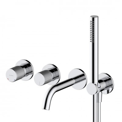 Oltens Hamnes bateria wannowa podtynkowa 4-otworowa chrom 34107100