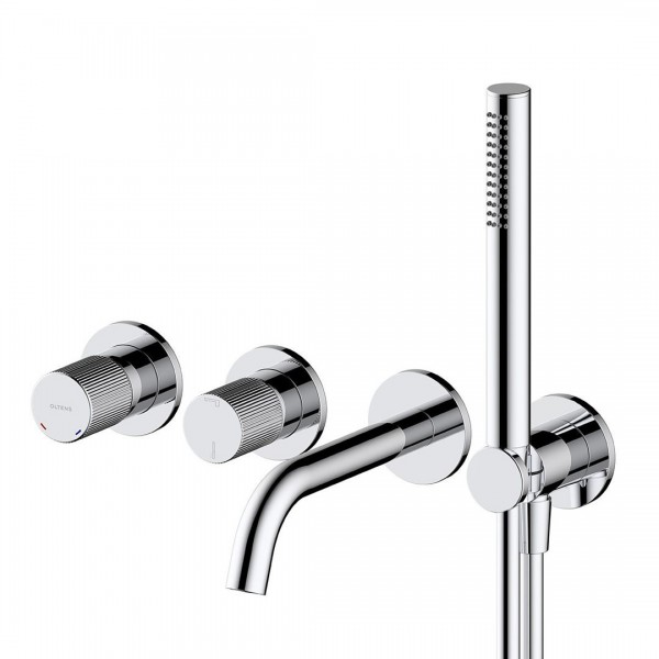 Oltens Hamnes bateria wannowa podtynkowa 4-otworowa chrom 34107100