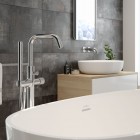 Oltens Hamnes bateria wannowa wolnostojąca chrom 34302100