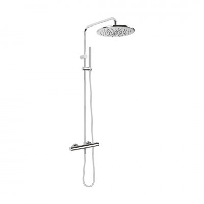 Oltens Boran zestaw prysznicowy termostatyczny z deszczownicą okrągłą chrom 36502100