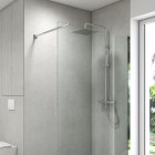 Oltens Boran zestaw prysznicowy termostatyczny z deszczownicą kwadratową chrom 36503100