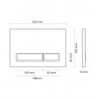 Oltens Triberg Torne 5w1 stelaż podtynkowy z przyciskiem spłukującym czarny mat 58300300
