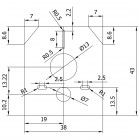Oltens Triberg Torne 5w1 stelaż podtynkowy z przyciskiem spłukującym czarny mat 58300300
