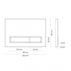 Oltens Hamnes zestaw 7w1 stelaż podtynkowy miska z deską i przycisk spłukujący chrom błyszczący 58301100