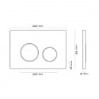 Oltens Jog zestaw 7w1 stelaż podtynkowy miska z deską i przycisk spłukujący biały 45438