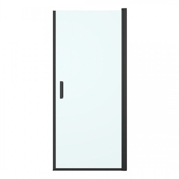 Oltens Rinnan drzwi prysznicowe 80 cm czarny mat/szkło przezroczyste 21207300