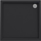 Oltens Superior brodzik kwadratowy 80x80 cm akrylowy czarny mat 17002300
