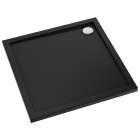 Oltens Superior brodzik kwadratowy 80x80 cm akrylowy czarny mat 17002300