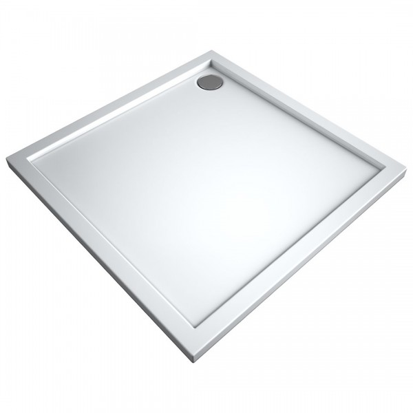 Oltens Superior brodzik kwadratowy 90x90 cm akrylowy biały 17001000