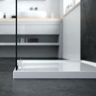 Oltens Superior brodzik prostokątny 100x80 cm akrylowy biały 15002000