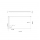 Oltens Superior brodzik prostokątny 120x70 cm akrylowy biały 15001000