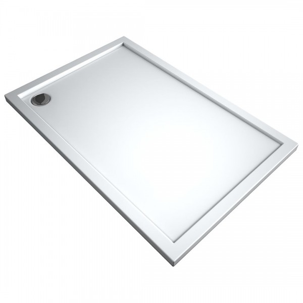 Oltens Superior brodzik prostokątny 100x80 cm akrylowy biały 15002000