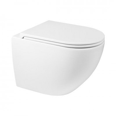 Oltens Hamnes miska WC wisząca PureRim z deską wolnoopadającą Ovan Slim 42018000