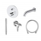 Oltens Hamnes zestaw wannowo-prysznicowy podtynkowy chrom 36609100