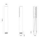 Oltens Katla zestaw prysznicowy podtynkowy termostatyczny deszczownica 30 cm czarny mat 36608300