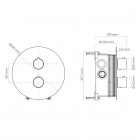 Oltens Katla zestaw wannowo-prysznicowy podtynkowy termosatyczny chrom 36610100