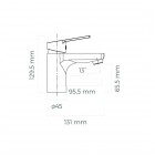 Oltens Jog bateria umywalkowa chrom 32304100