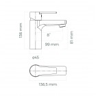 Oltens Jog bateria umywalkowa chrom 32303100