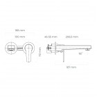 Oltens Jog bateria umywalkowa podtynkowa wylewka 18,7 cm chrom 32103100