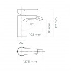 Oltens Jog bateria bidetowa chrom 31303100