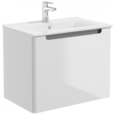 Oltens Jog umywalka 61x39 cm meblowa prostokątna biała 41203000
