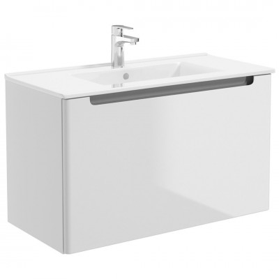 Oltens Jog umywalka 81x39 cm meblowa prostokątna biała 41204000