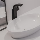 Omnires Siena M+ umywalka nablatowa 60x35 cm biały połysk SIENALUNBP