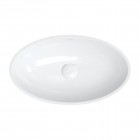 Omnires Siena M+ umywalka nablatowa 60x35 cm biały połysk SIENALUNBP