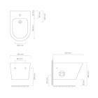 Oltens Jog bidet wiszący biały 46001000