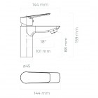 Oltens Vernal bateria umywalkowa chrom 32305100