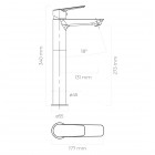 Oltens Vernal bateria umywalkowa wysoka chrom 32504100