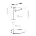 Oltens Vernal bateria bidetowa chrom 31304100