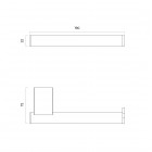 Oltens Vernal uchwyt na papier toaletowy chrom 81108100