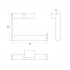 Oltens Vernal uchwyt na papier toaletowy chrom 81109100