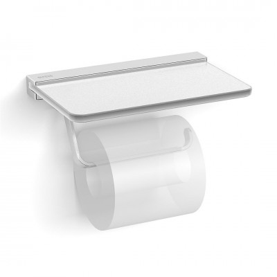 Oltens Vernal uchwyt na papier toaletowy z półką chrom 81110100