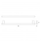 Oltens Vernal wieszak na ręcznik 45 cm pojedynczy chrom 80112100