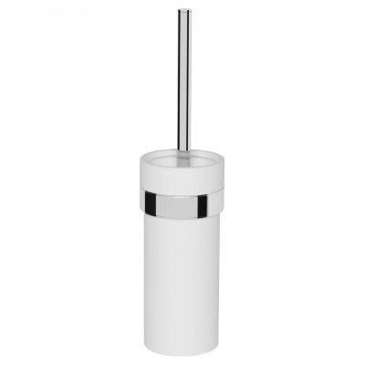 Oltens Vernal szczotka do WC wisząca z uchwytem biała ceramika/chrom 82102000