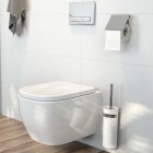 Oltens Vernal szczotka do WC wisząca z uchwytem biała ceramika/chrom 82102000