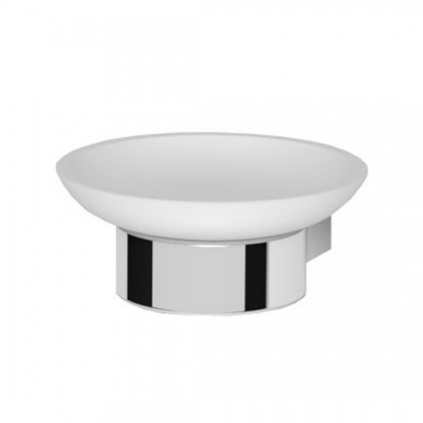 Oltens Vernal mydelniczka z uchwytem biała ceramika/chrom 84102000