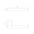 Oltens Vernal uchwyt na papier toaletowy czarny mat 81108300