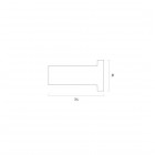 Oltens Vernal haczyk na ręcznik czarny mat 80004300