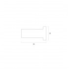 Oltens Vernal haczyk na ręcznik złoty połysk 80004800