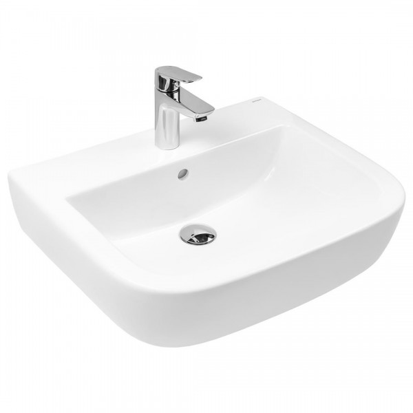 Oltens Vernal umywalka 56x45 cm wisząca biała 41002000