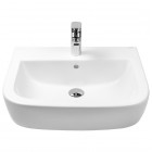 Oltens Vernal umywalka 56x45 cm wisząca biała 41002000