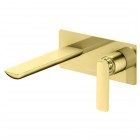 Kohlman Experience Gold bateria umywalkowa podtynkowa wylewka 18,5 cm złoty połysk QW185EGD