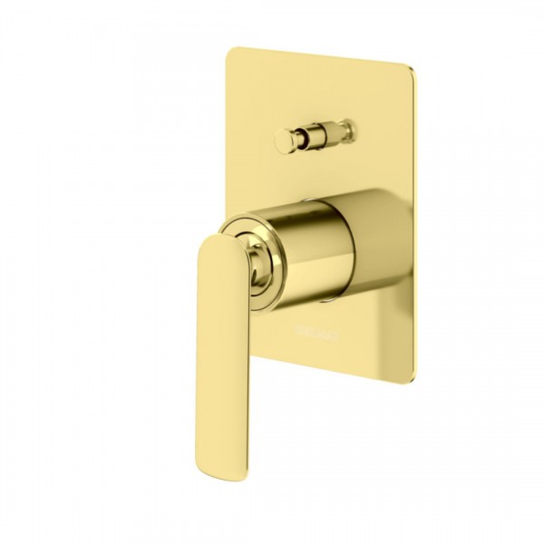 Kohlman Experience Gold bateria wannowo-prysznicowa podtynkowa złoty połysk QW210EGD