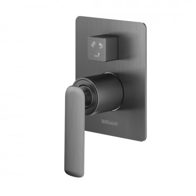 Kohlman Experience Grey bateria wannowo-prysznicowa podtynkowa 3 wyjścia szczotkowany grafit