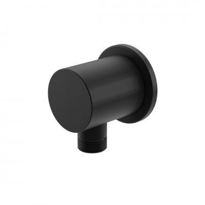 Kohlman Przyłącze kątowe czarny mat QW166EB