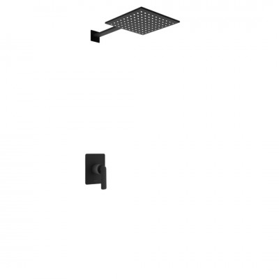 Kohlman Experience Black kompletny zestaw prysznicowy czarny mat QW220EBQ25